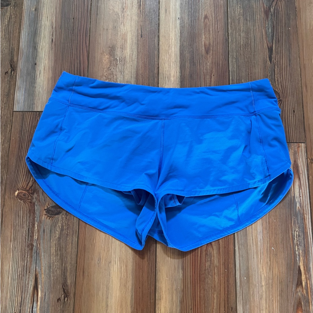 Lululemon Speed Up Short with Liner 2.5" Light Blue